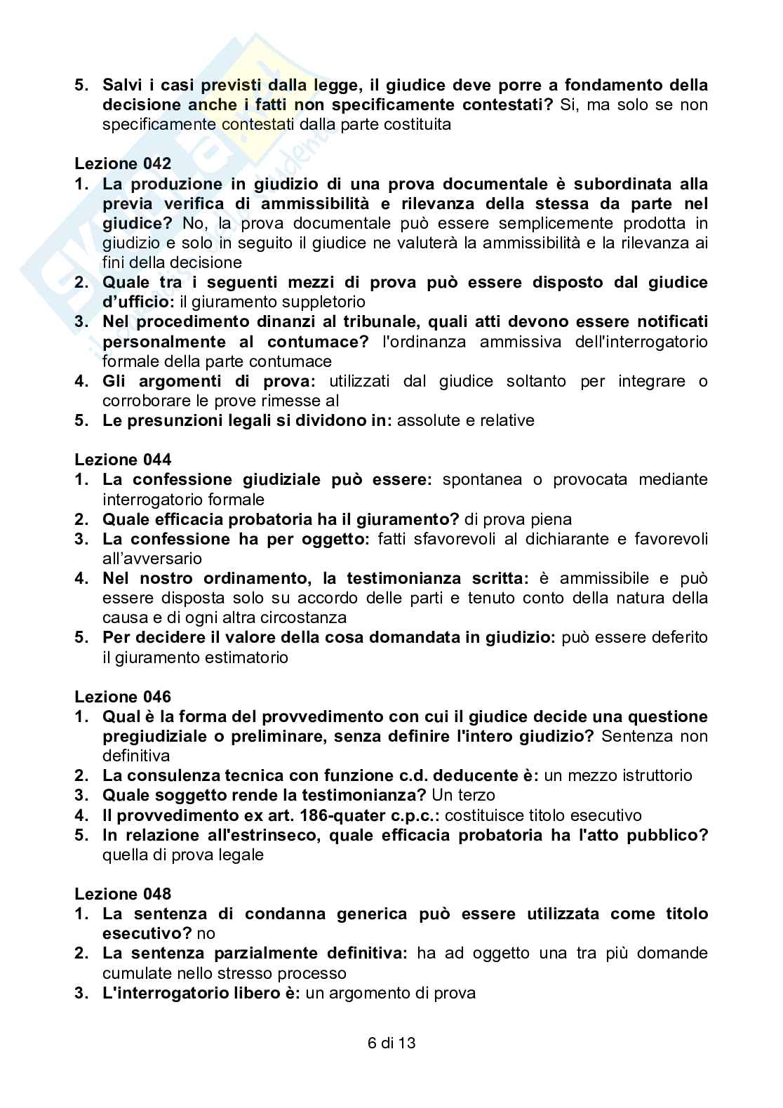 Paniere Diritto processuale civile Pag. 6