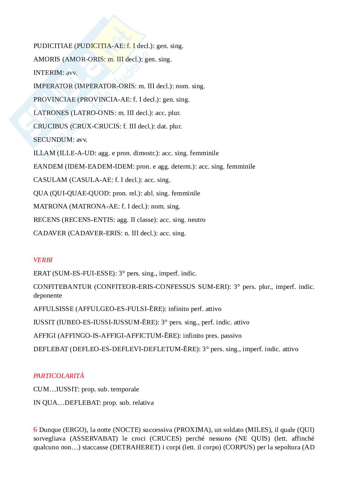 Satyricon: traduzione, analisi e commento capp. 111, 112, 113 (1-2), 125 Pag. 6