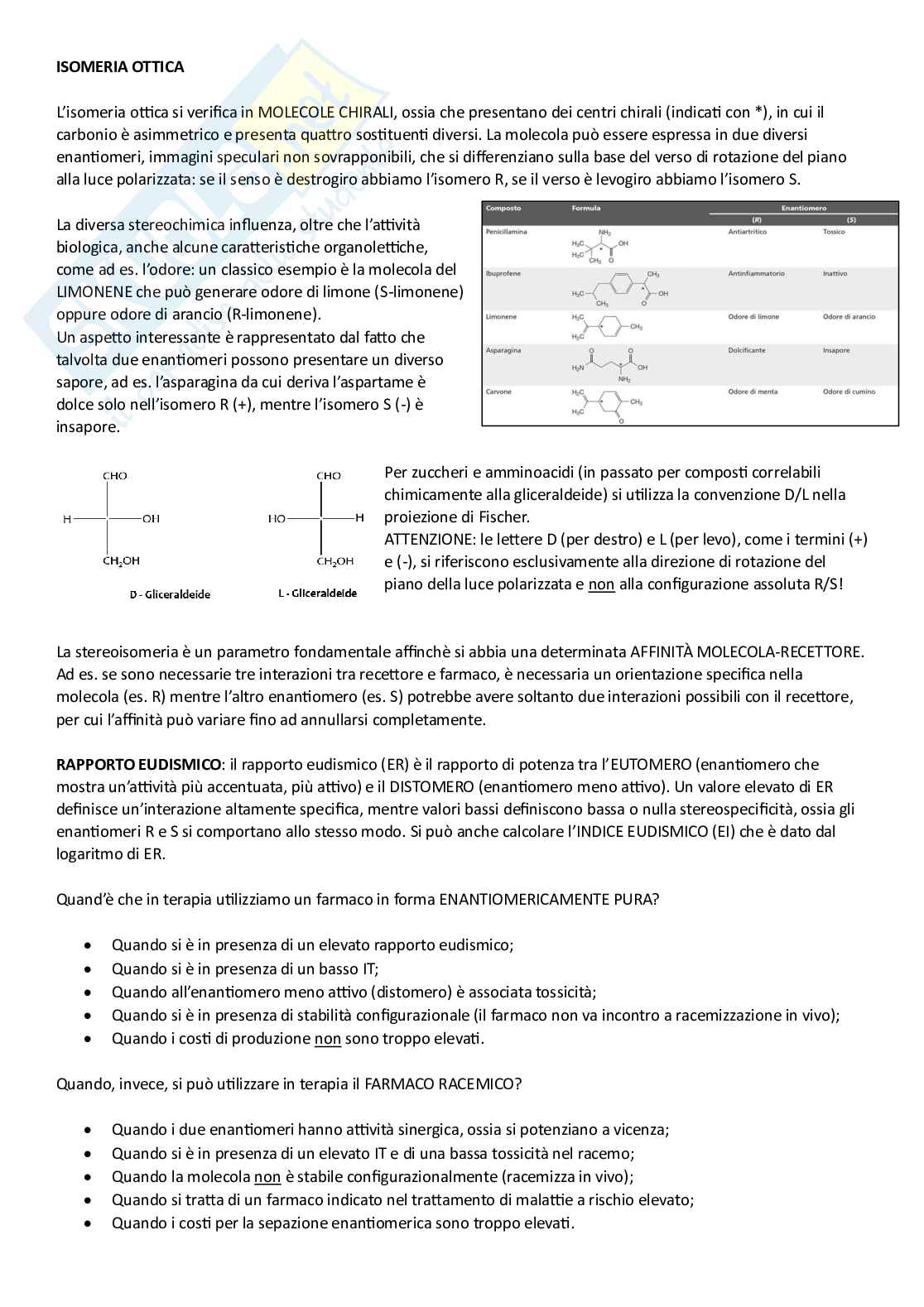 Chimica farmaceutica I Pag. 26