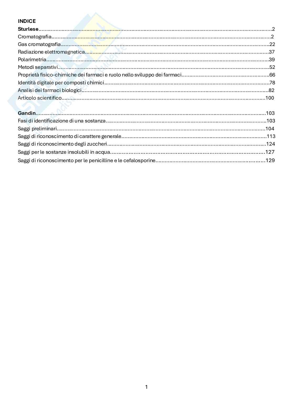 Analisi dei medicinali 3 Pag. 2