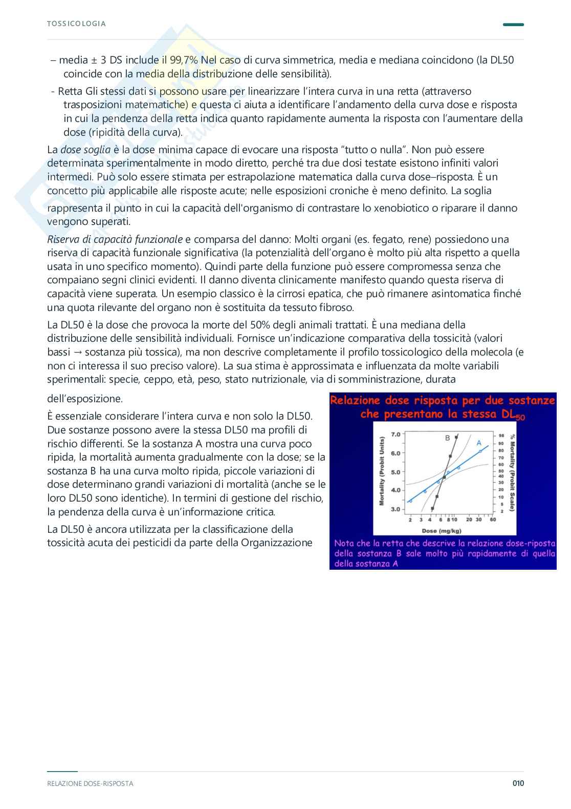 Tossicologia - Appunti completi, 2025/2026 Pag. 11