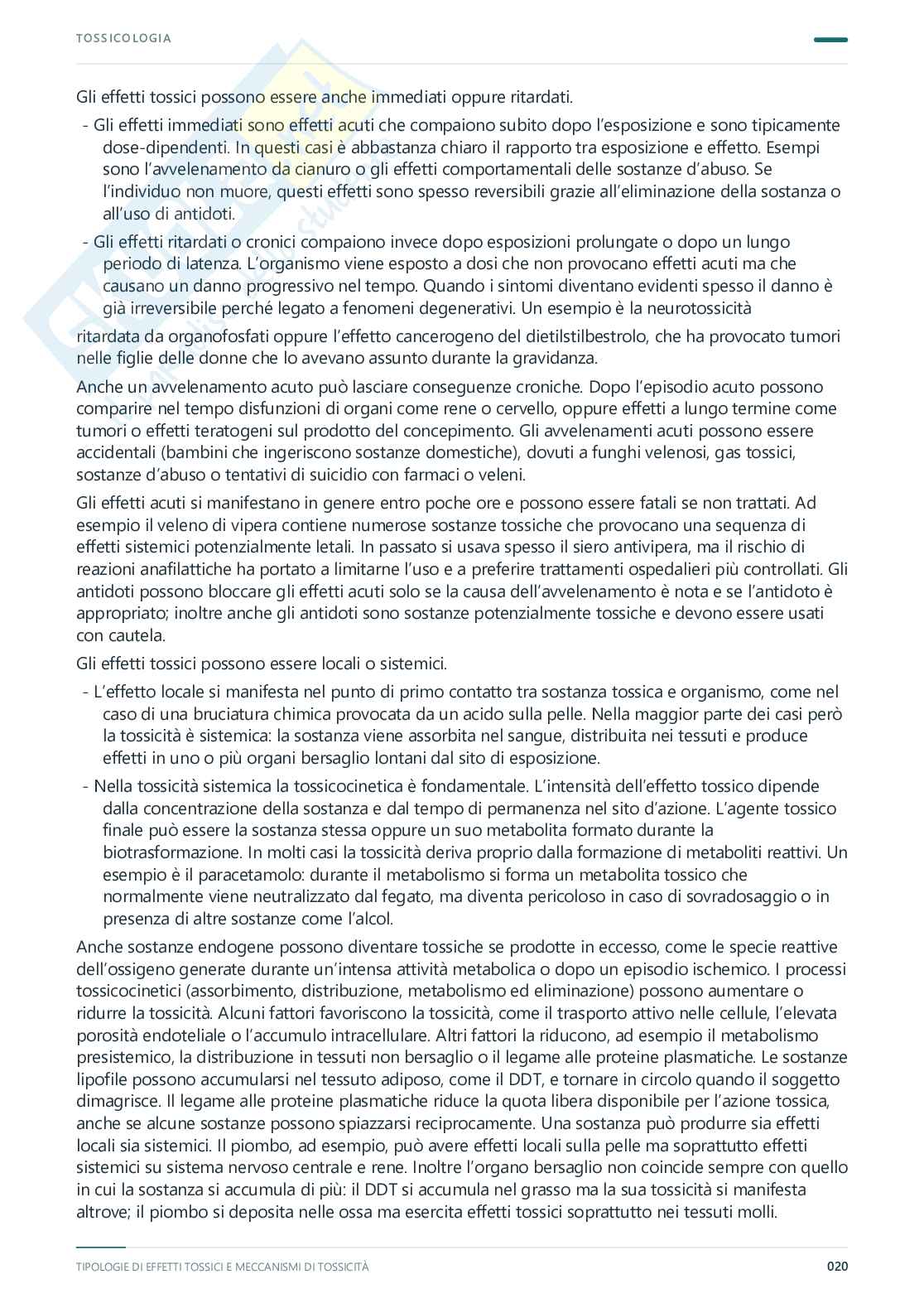 Tossicologia - Appunti completi, 2025/2026 Pag. 21