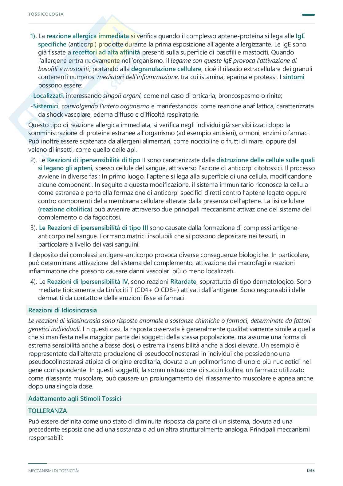 Tossicologia - Appunti completi, 2025/2026 Pag. 36