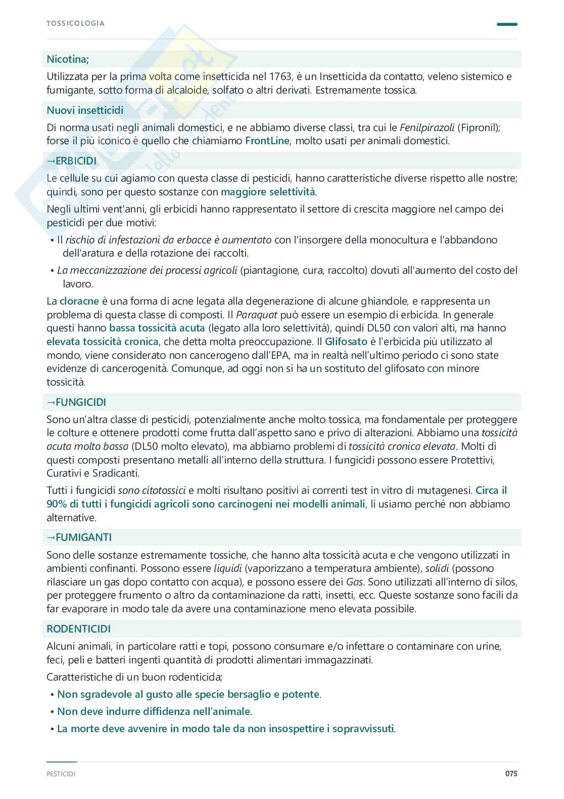 Tossicologia - Appunti completi, 2025/2026 Pag. 76