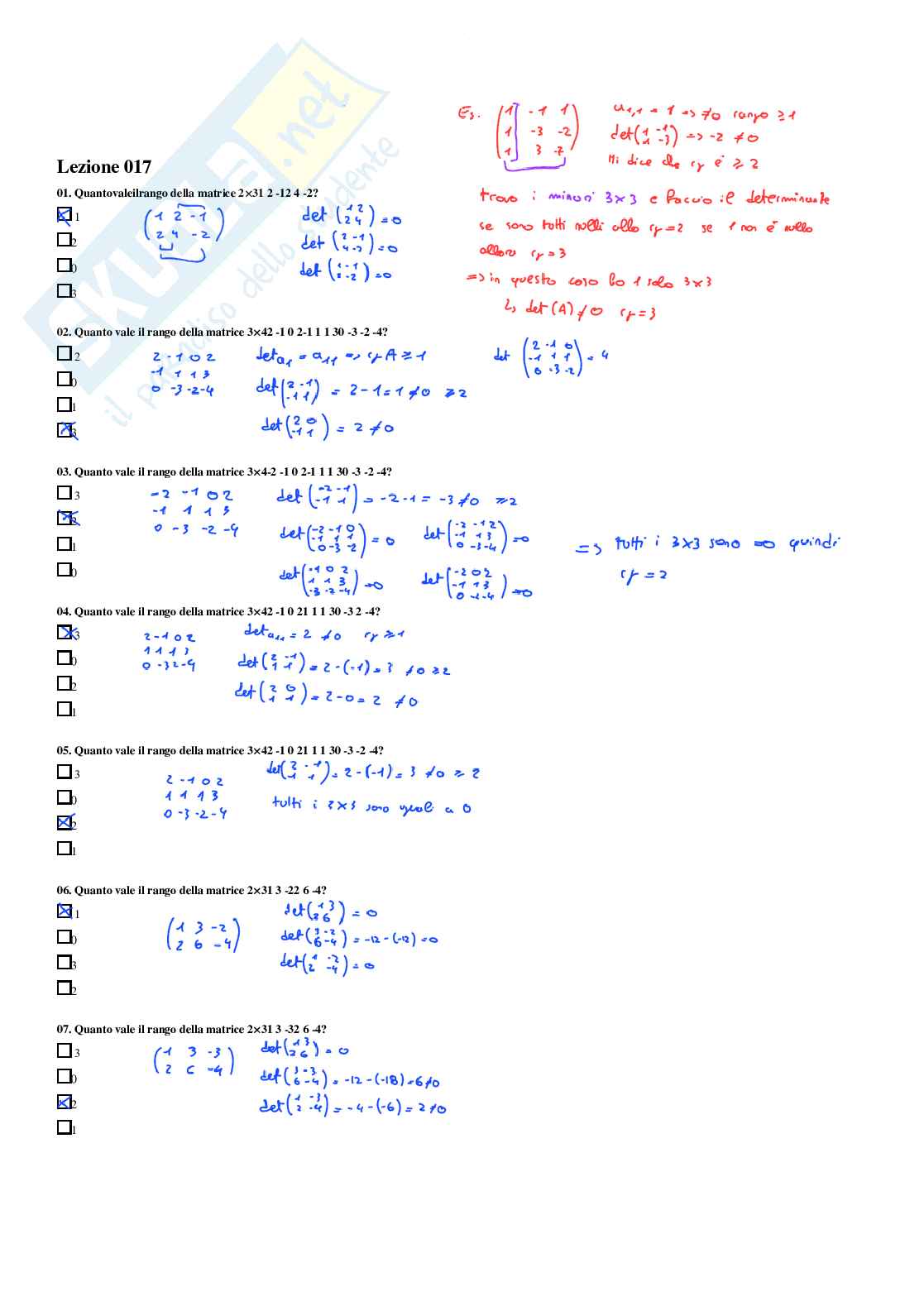 Geometria – Paniere risposte chiuse completo – A.A. 2025/26 Pag. 26