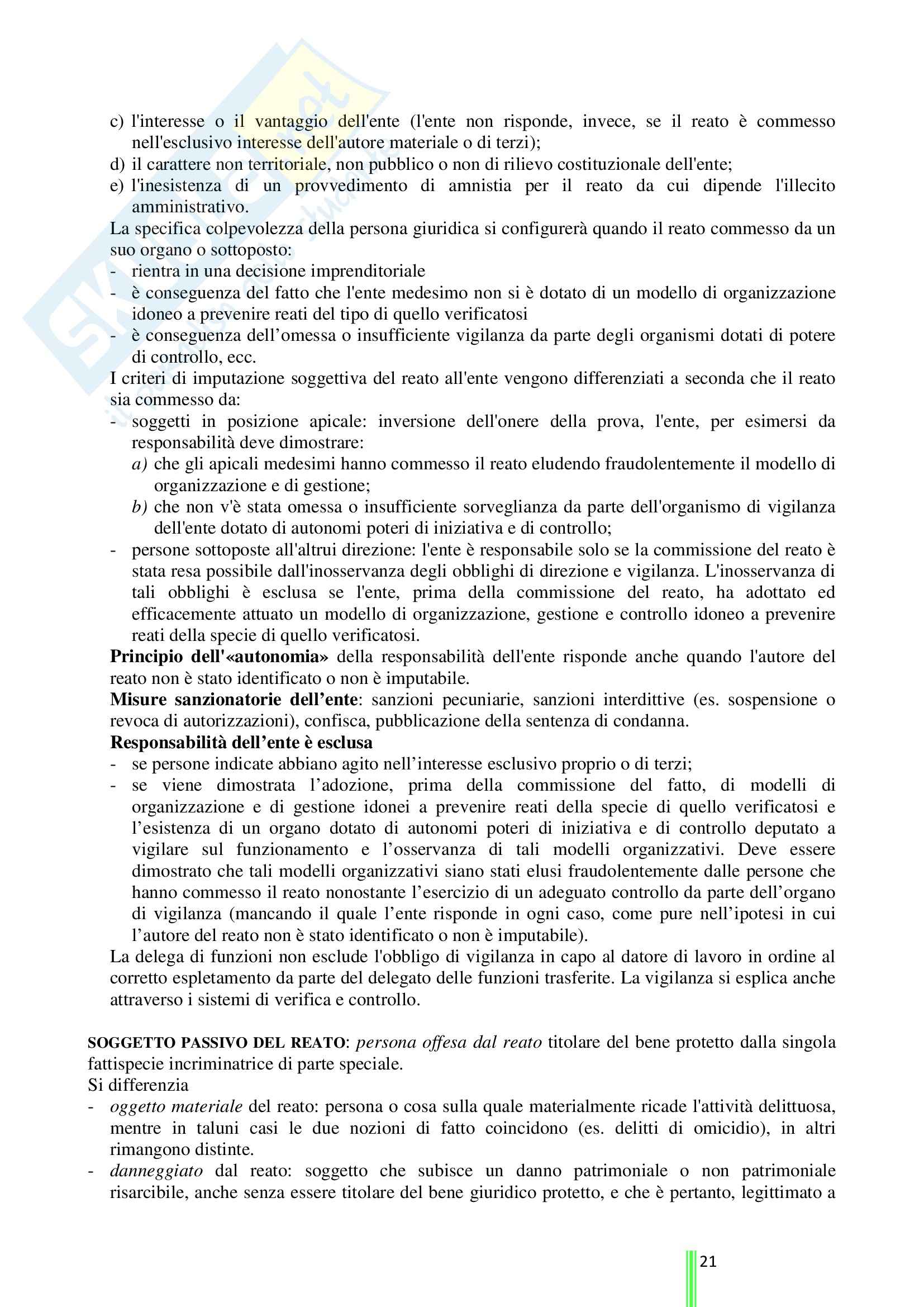 Riassunto esame Diritto Penale, prof. Stortoni, libro consigliato Diritto Penale: Parte Generale di Fiandaca e Musco Pag. 21