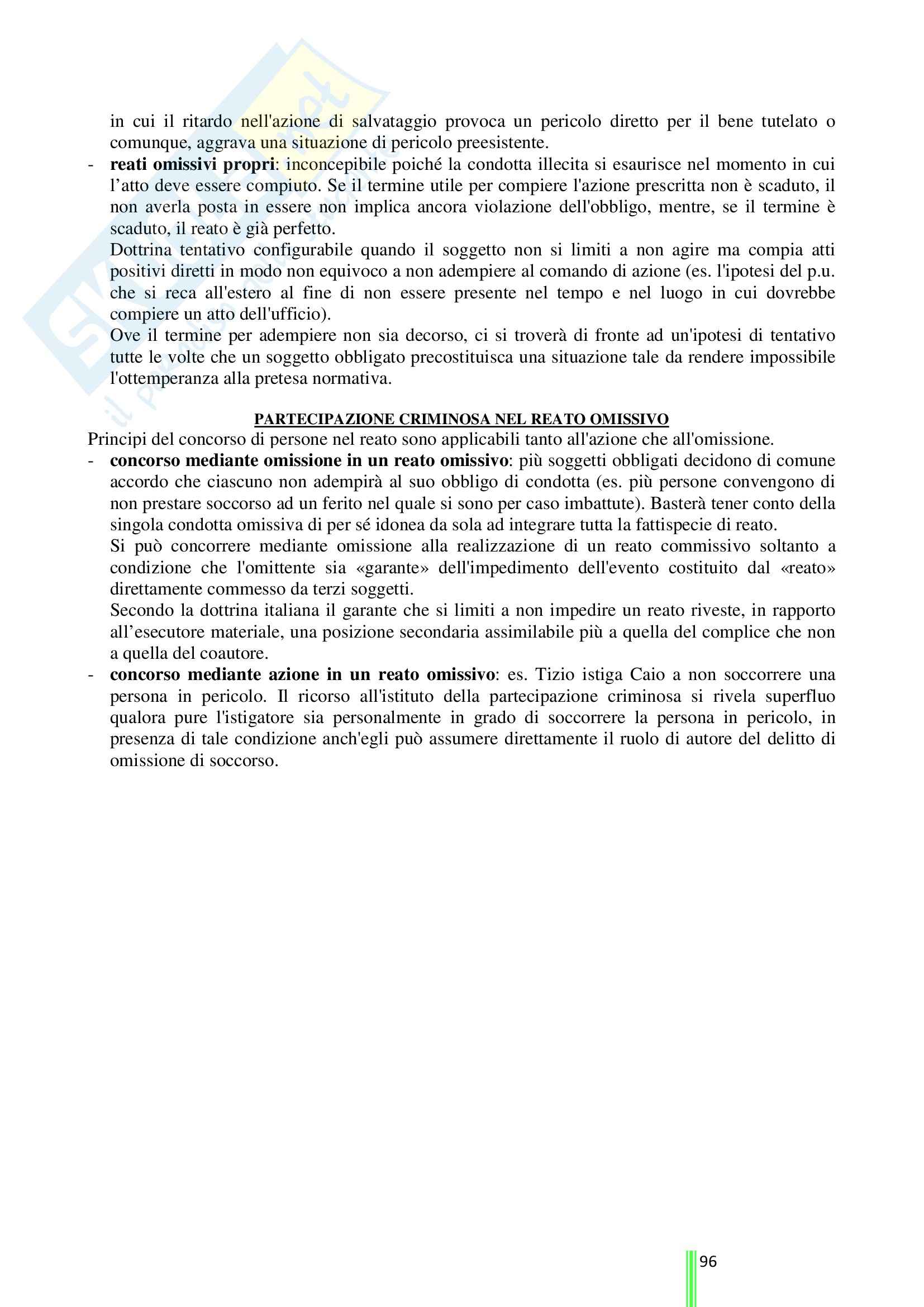 Riassunto esame Diritto Penale, prof. Stortoni, libro consigliato Diritto Penale: Parte Generale di Fiandaca e Musco Pag. 96