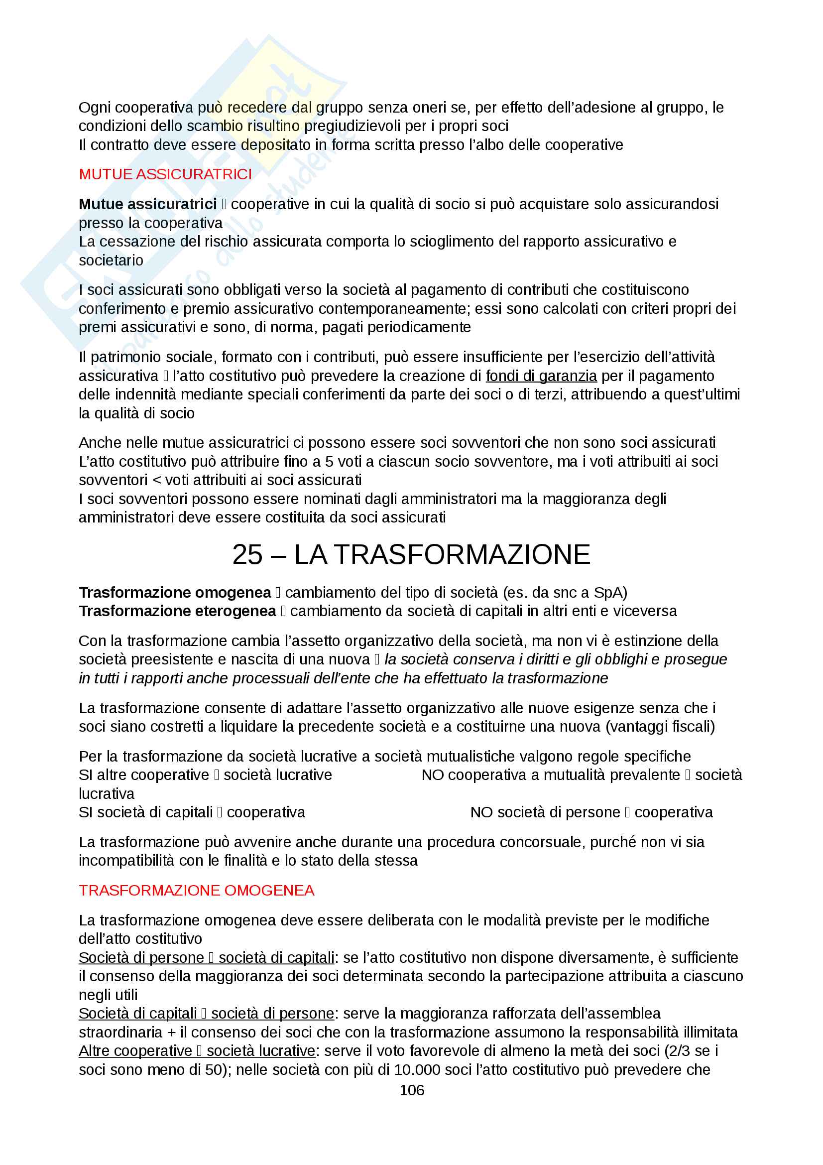 Riassunto di Diritto Commerciale Pag. 106