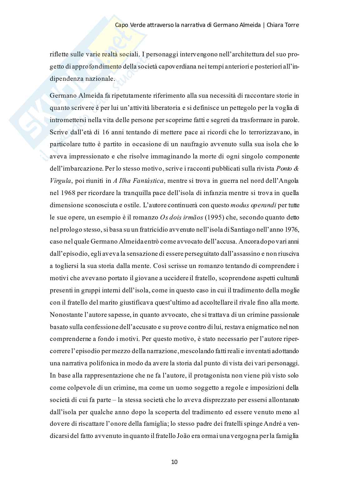 Capo Verde attraverso la narrativa di Germano Almeida: proposta traduttiva di alcuni racconti di Estórias Contadas Pag. 11
