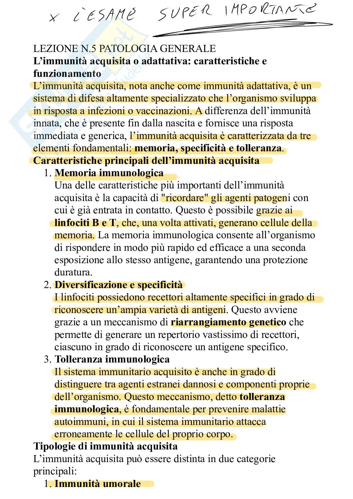 Patologia generale - Lezione 5 Pag. 1