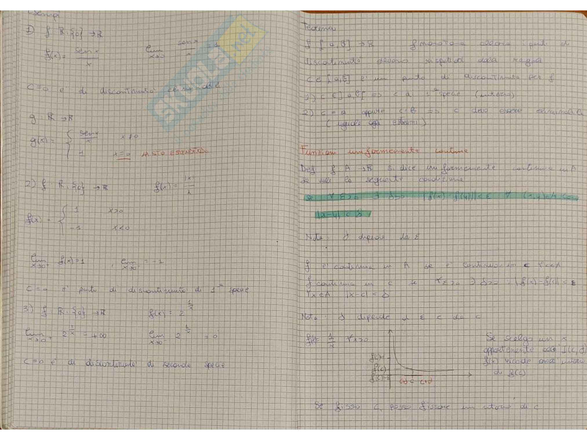 Appunti Analisi matematica 1 - parte 3 Pag. 1