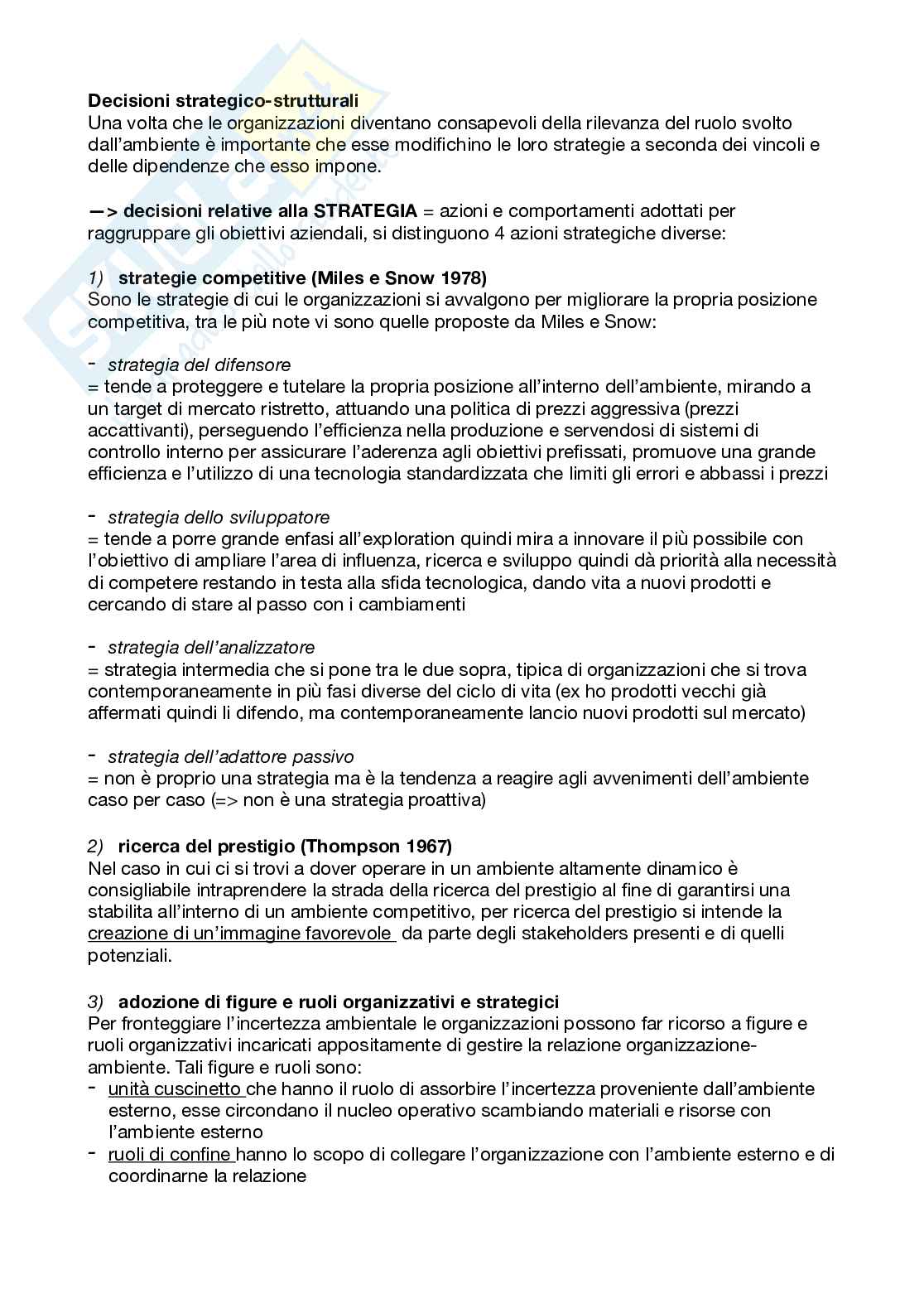 Riassunto esame Organizzazione aziendale, Prof. Cavaliere Vincenzo, libro consigliato Organizzazione aziendale - scelte di progettazione, Bonti, Cavaliere, Cori Pag. 11