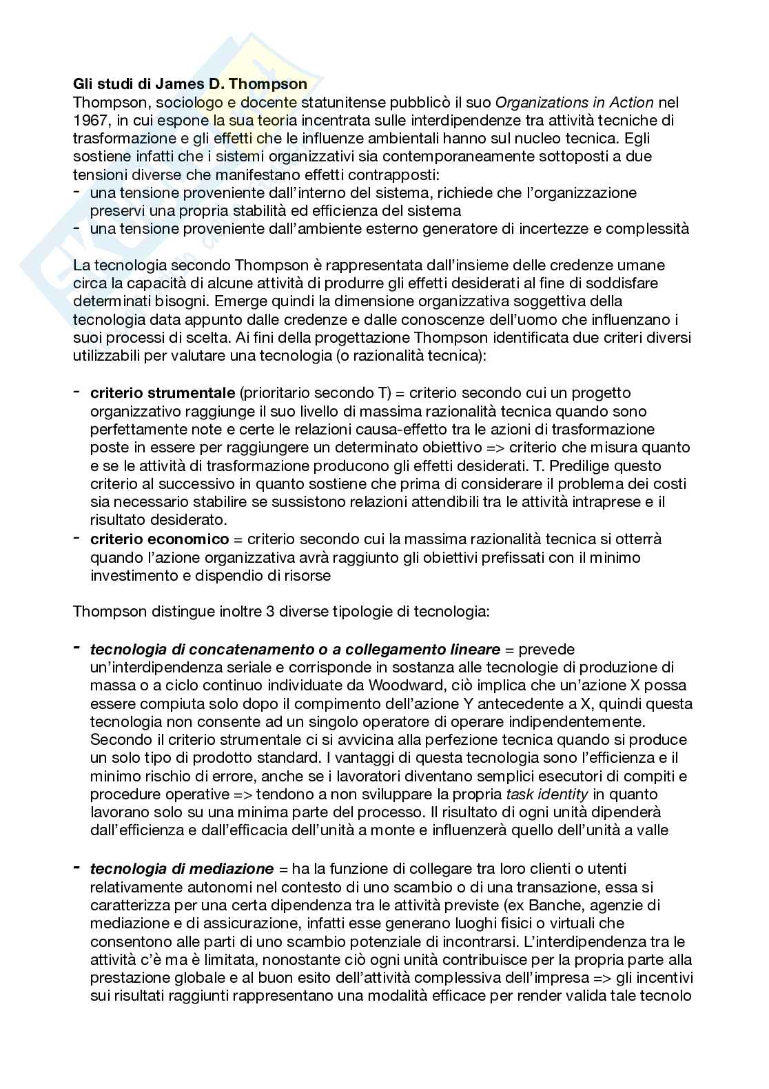 Riassunto esame Organizzazione aziendale, Prof. Cavaliere Vincenzo, libro consigliato Organizzazione aziendale - scelte di progettazione, Bonti, Cavaliere, Cori Pag. 16