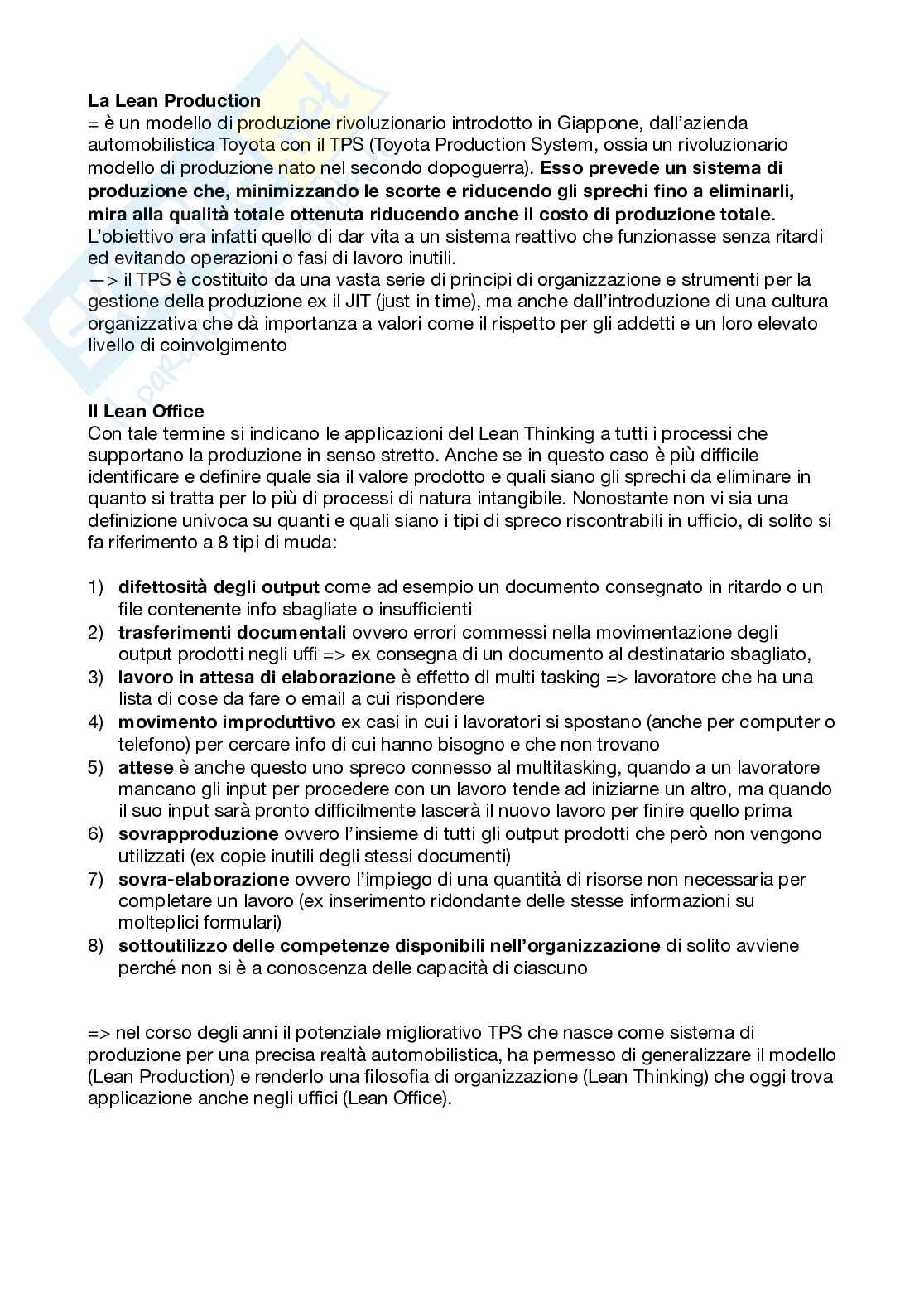 Riassunto esame Organizzazione aziendale, Prof. Cavaliere Vincenzo, libro consigliato Organizzazione aziendale - scelte di progettazione, Bonti, Cavaliere, Cori Pag. 51