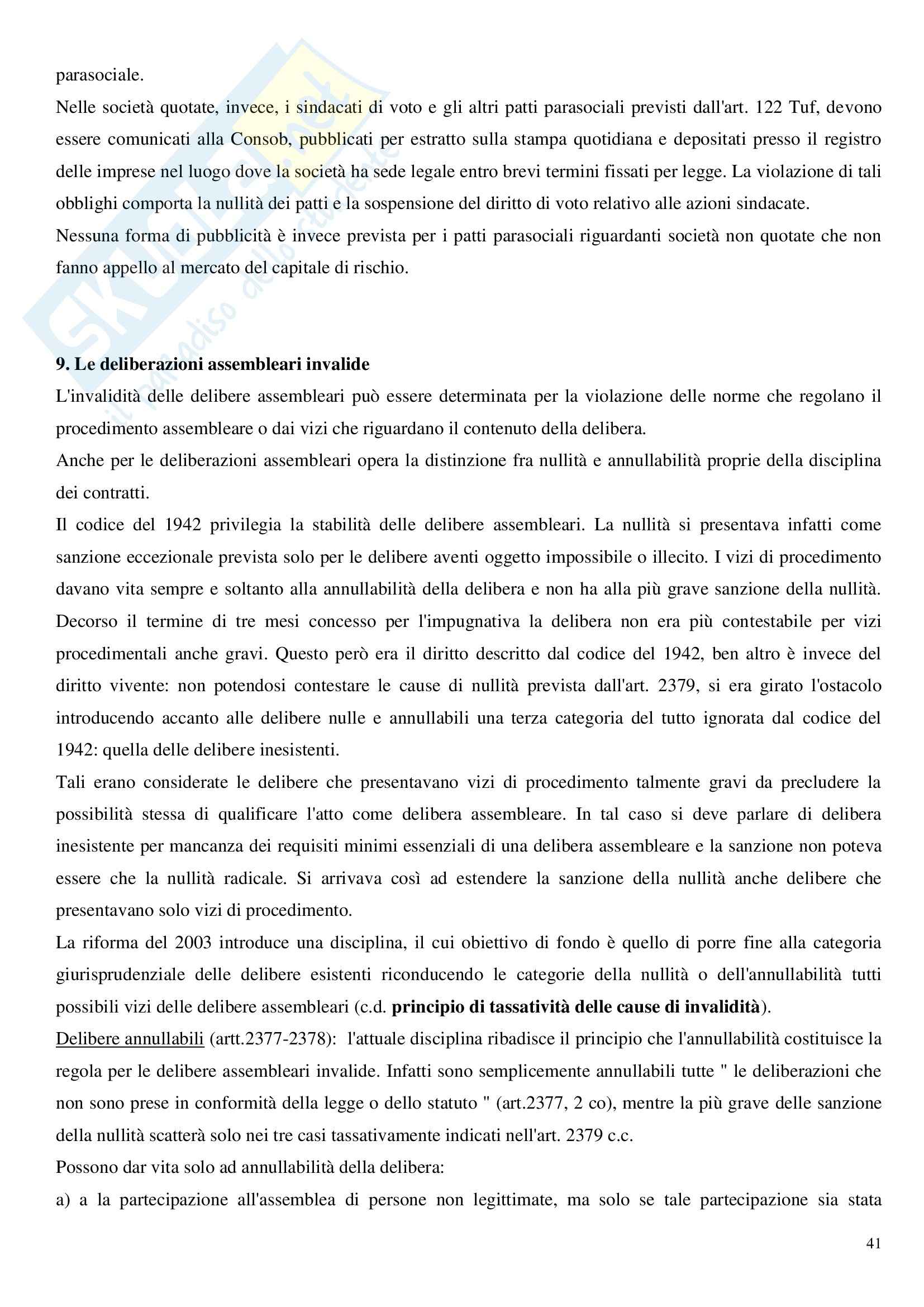 Diritto commerciale - la società per azioni Pag. 41