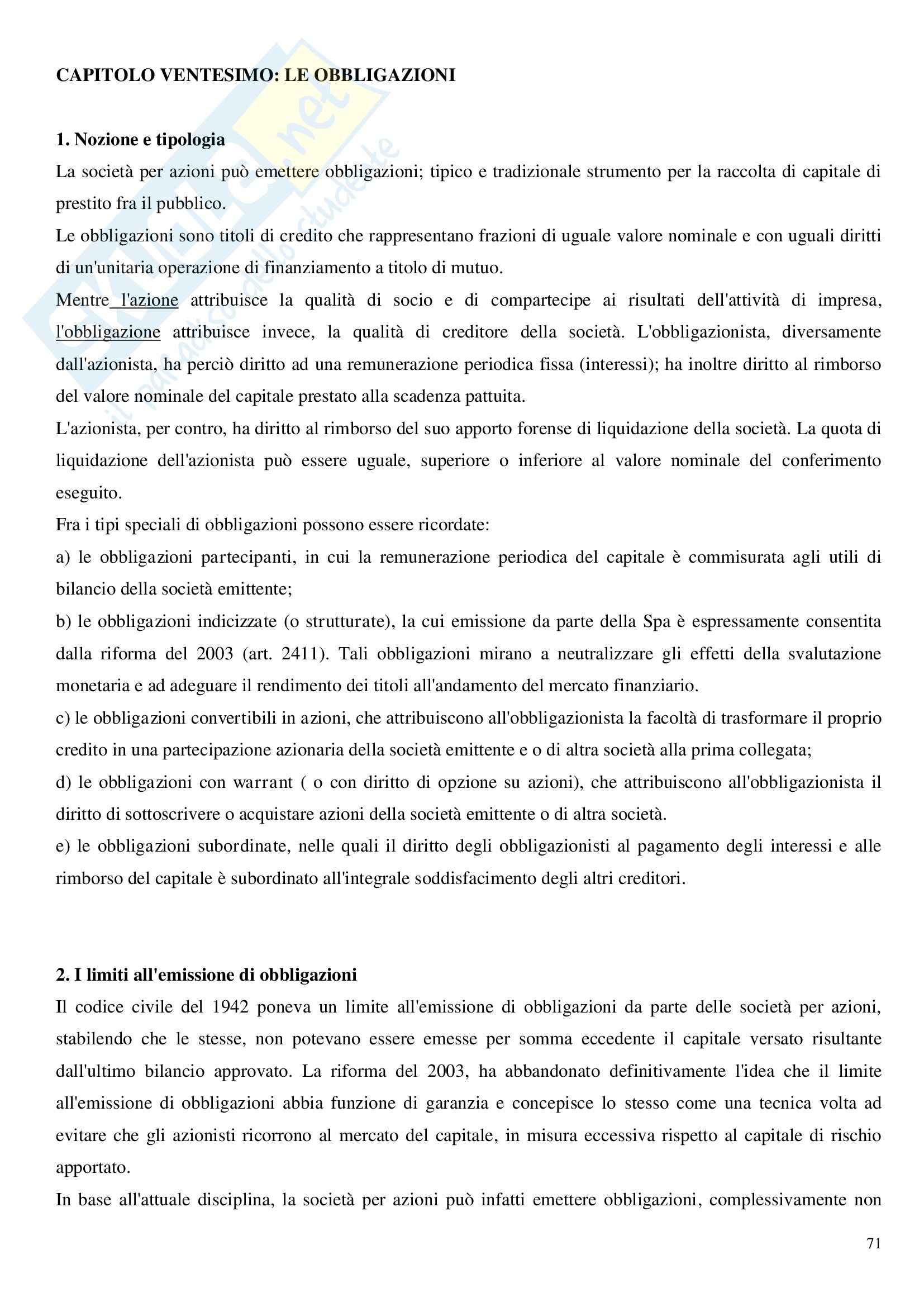 Diritto commerciale - la società per azioni Pag. 71