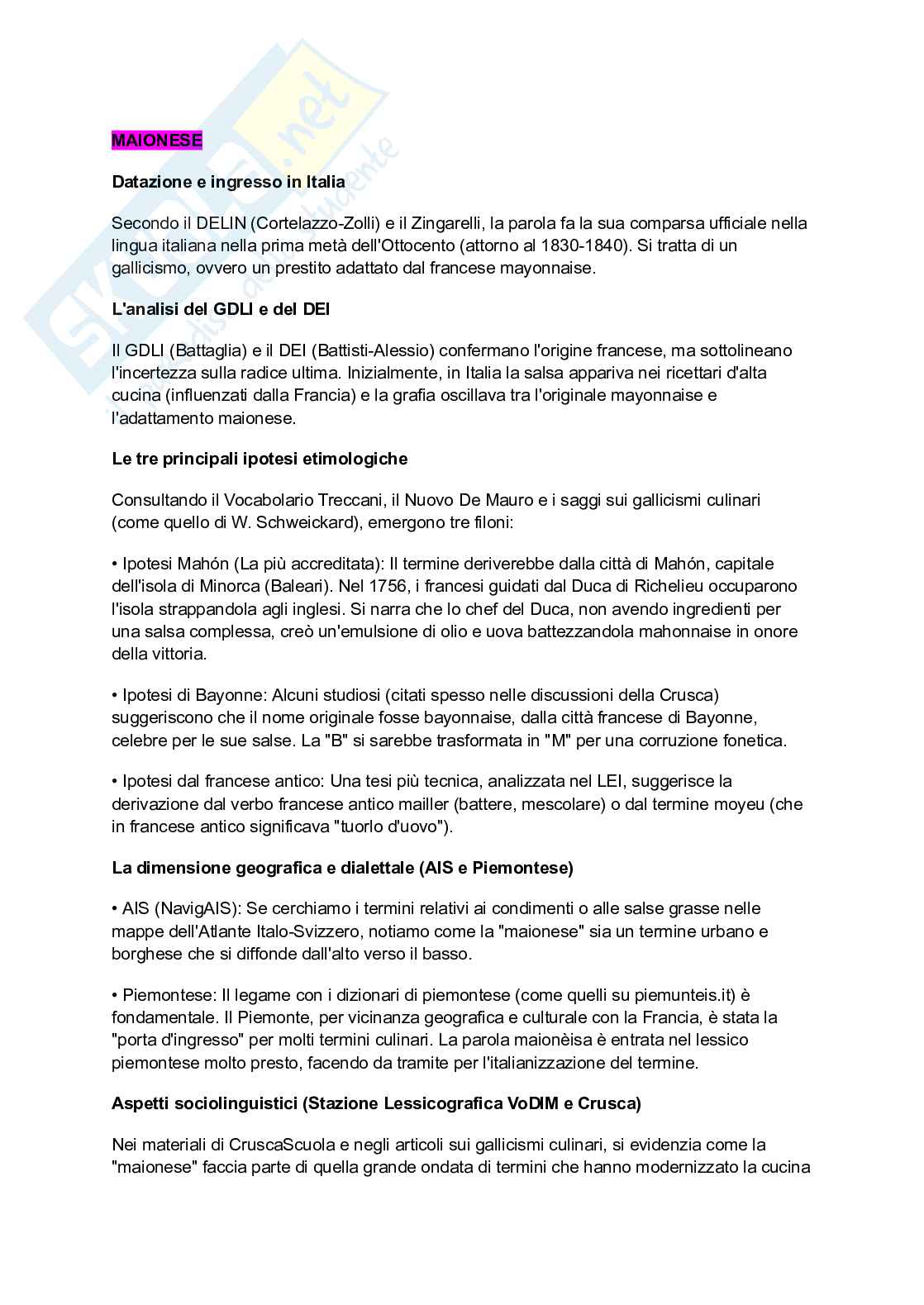 Analisi parole  Pag. 1