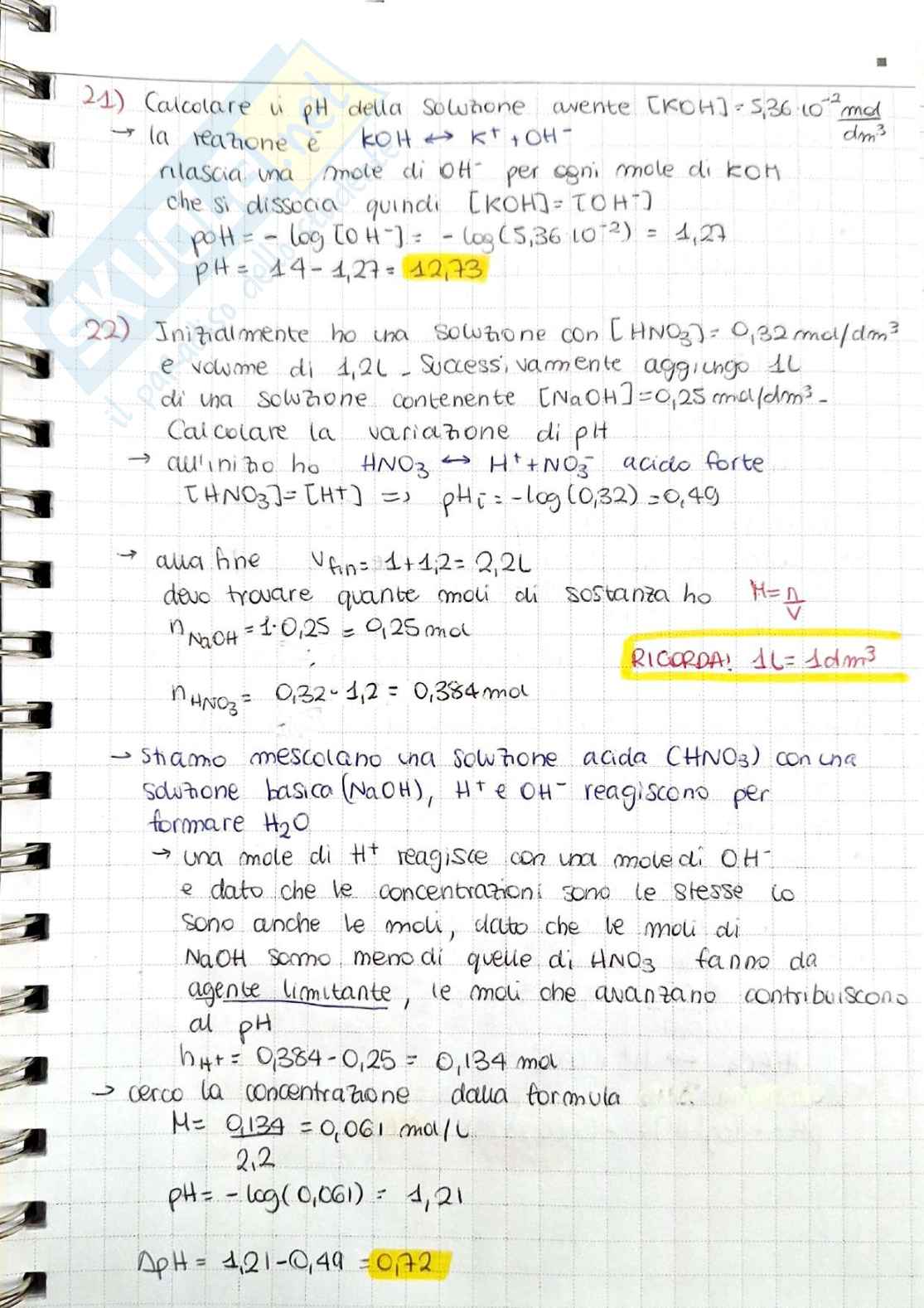 Esercizi tutoraggio Chimica generale  Pag. 11