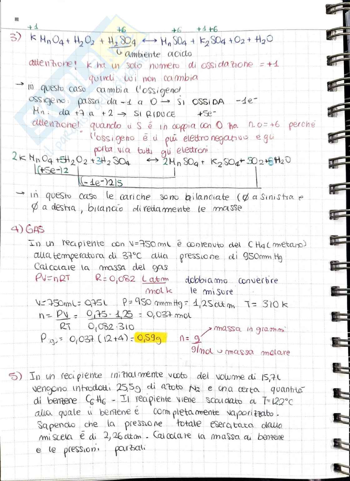 Esercizi tutoraggio Chimica generale  Pag. 2