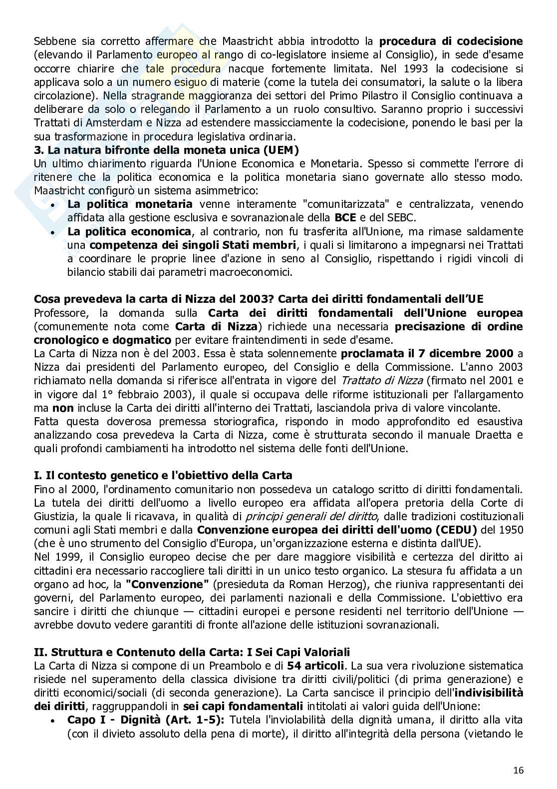 Diritto dell'Unione Europea Pag. 16