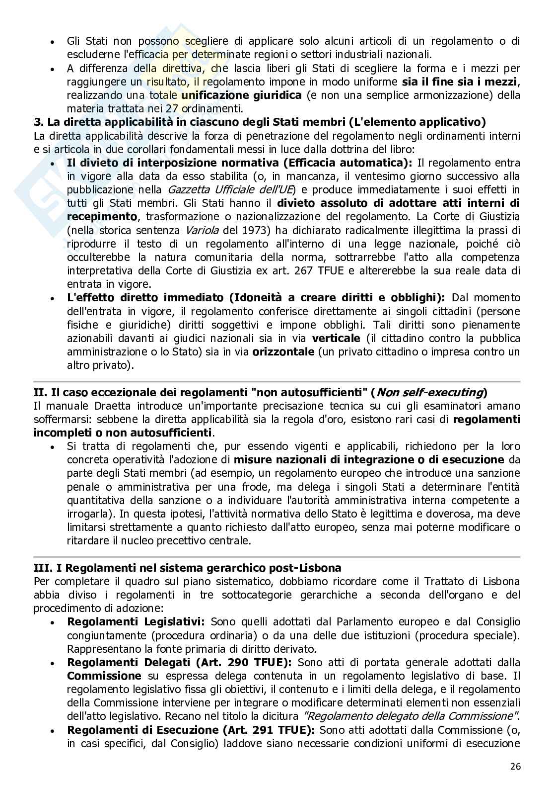 Diritto dell'Unione Europea Pag. 26