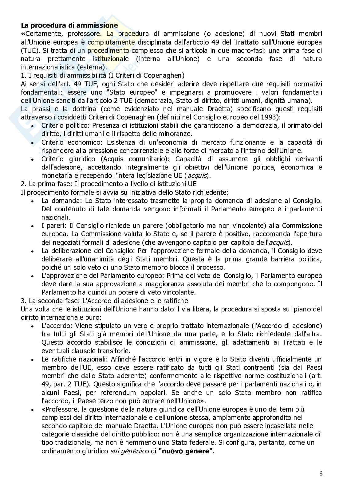 Diritto dell'Unione Europea Pag. 6
