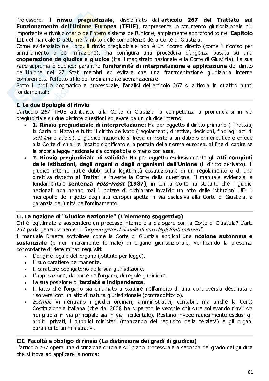 Diritto dell'Unione Europea Pag. 61