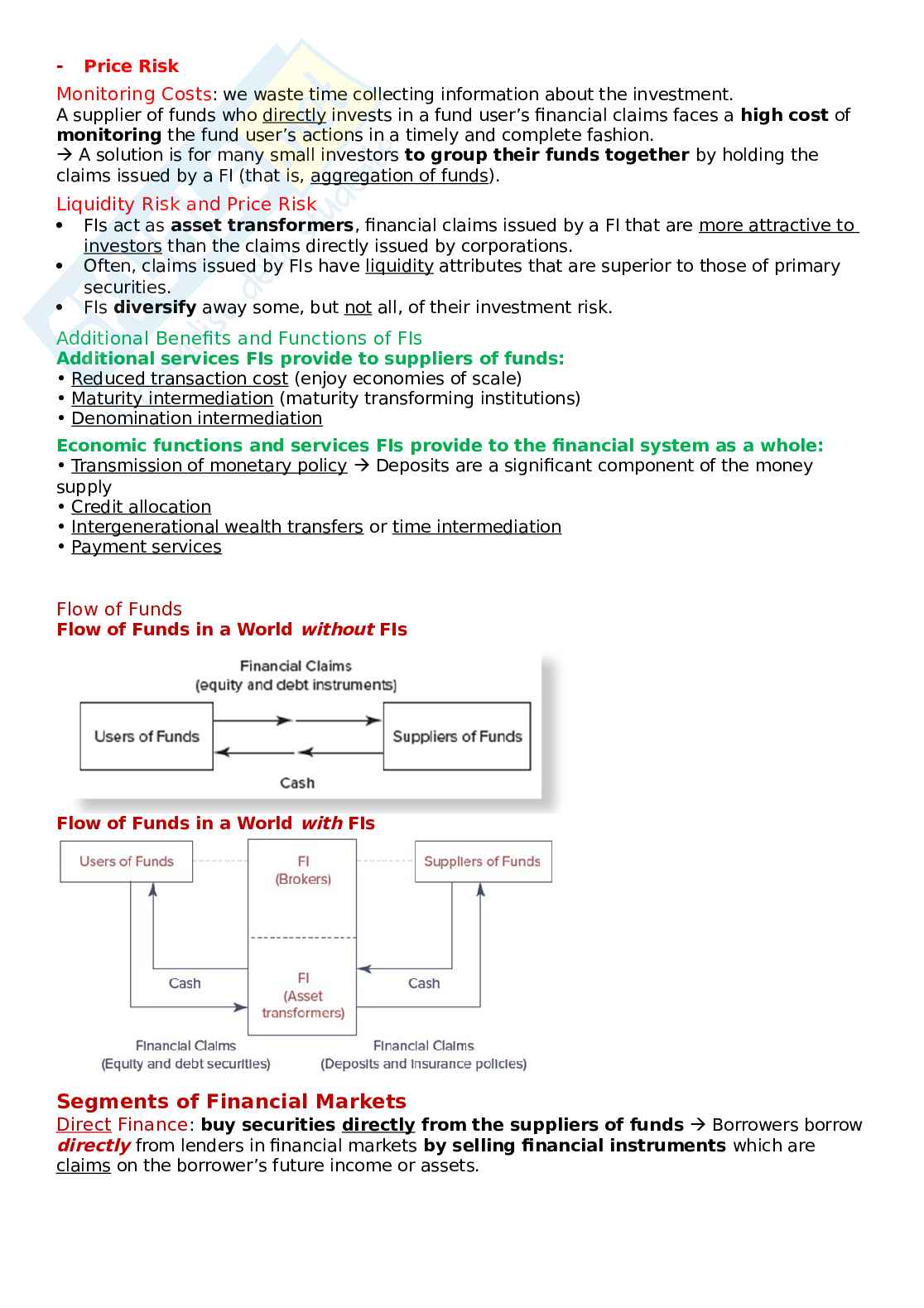 Sistema finanziario - Financial System Pag. 6