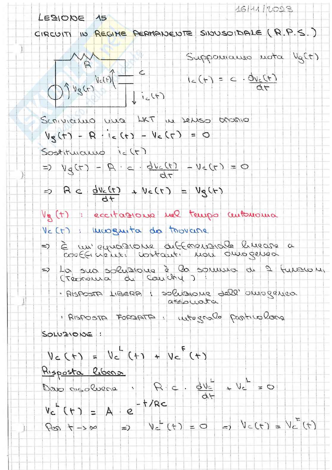 Teoria Elettrotecnica - Secondo parziale Pag. 11