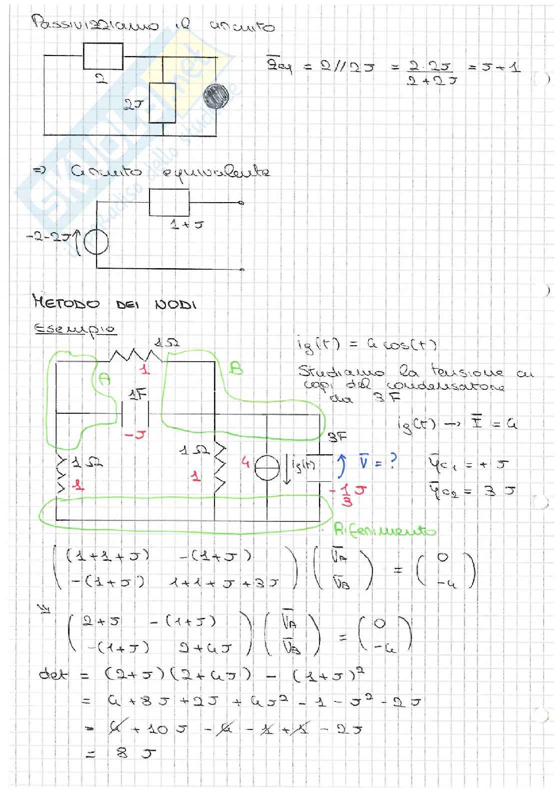 Teoria Elettrotecnica - Secondo parziale Pag. 26