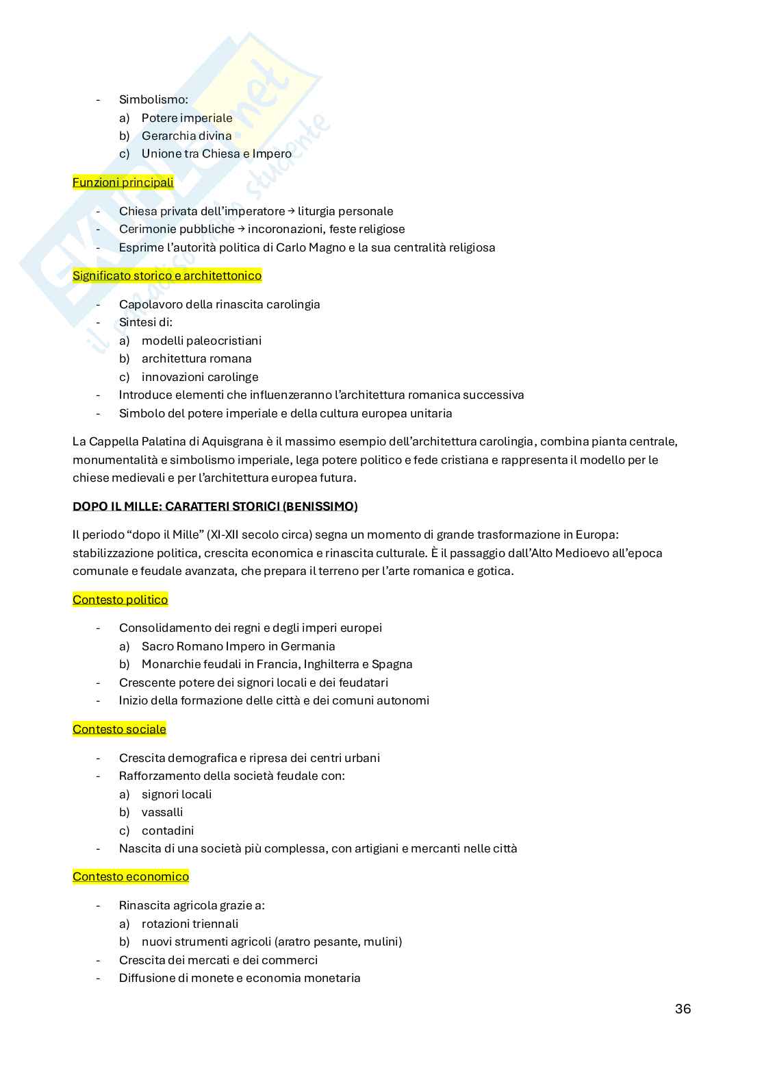 Architettura paleocristiana, bizantina e carolingia Pag. 36