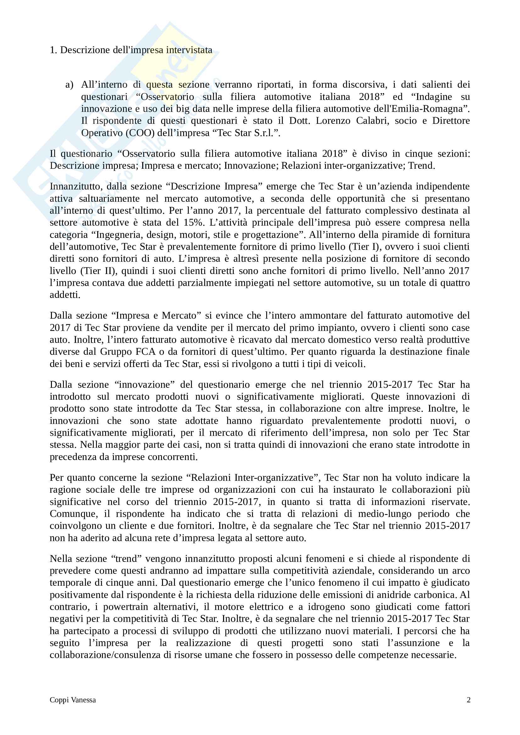 Progetto di distretti Pag. 2