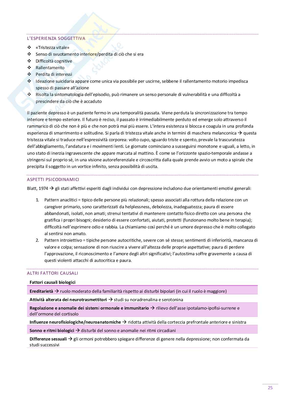 Psicologia clinica - Appunti lezione Pag. 26