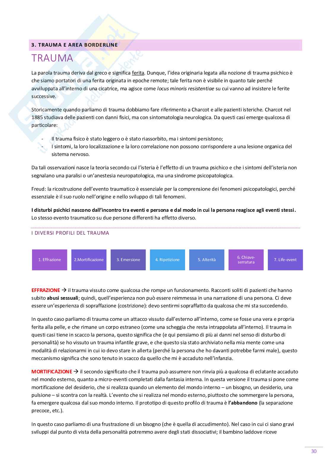 Psicologia clinica - Appunti lezione Pag. 31