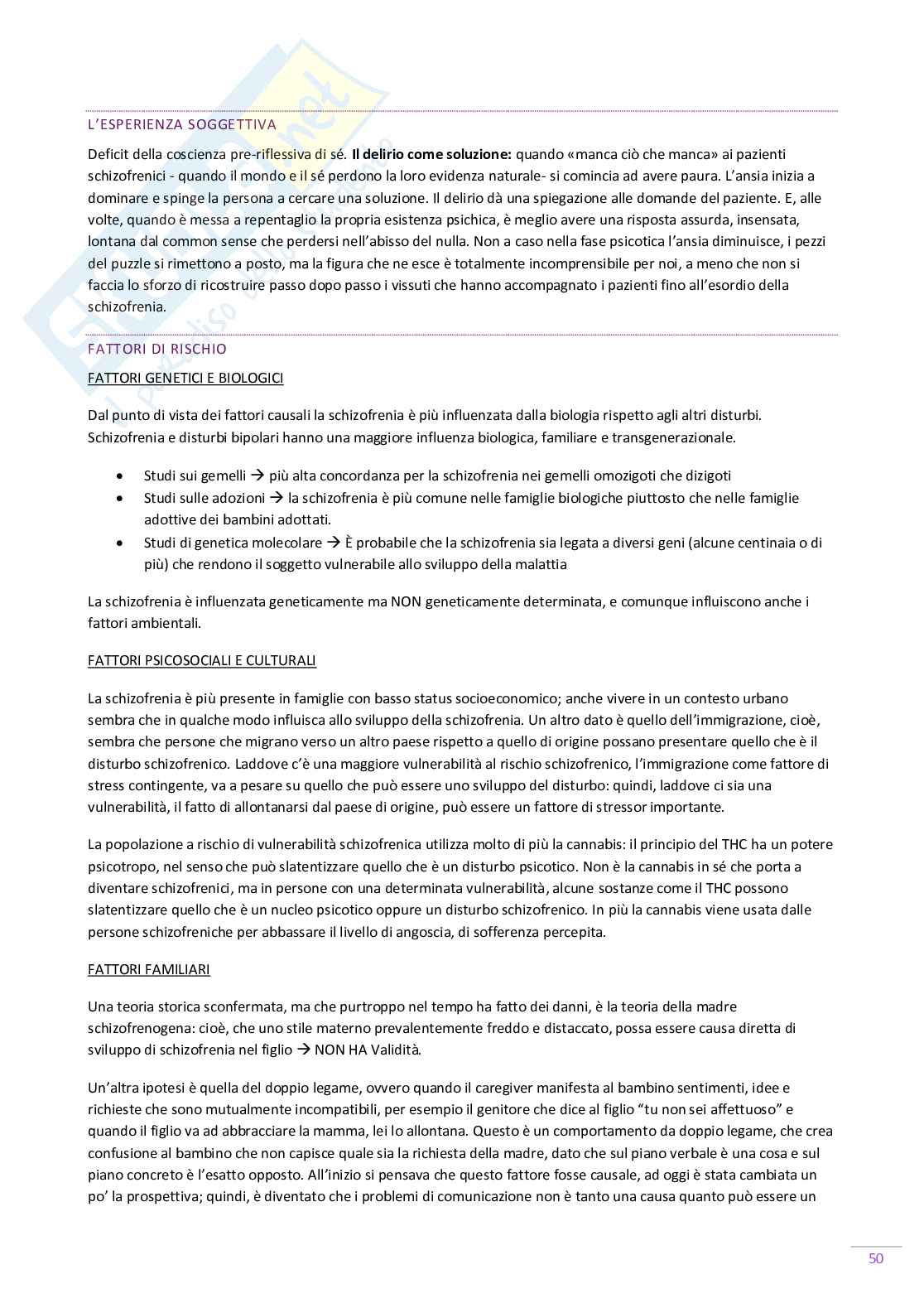 Psicologia clinica - Appunti lezione Pag. 51