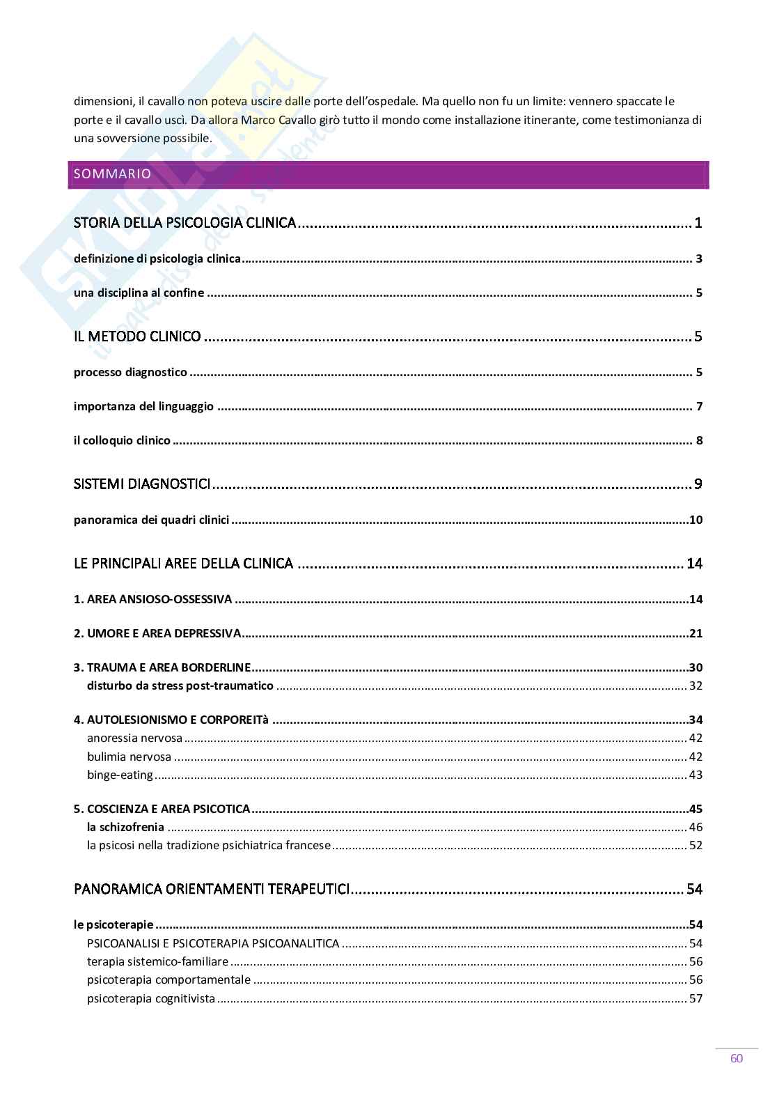 Psicologia clinica - Appunti lezione Pag. 61