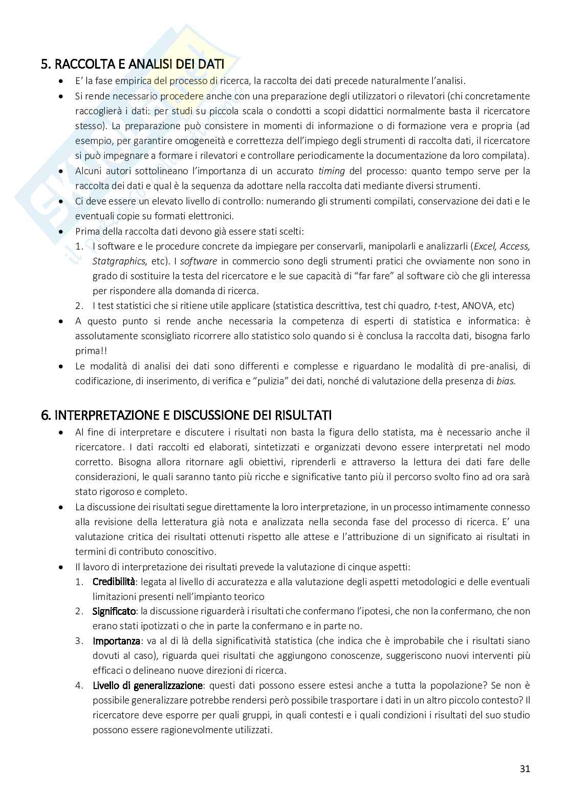 Appunti Metodologia della ricerca infermieristica e ostetrica Pag. 31