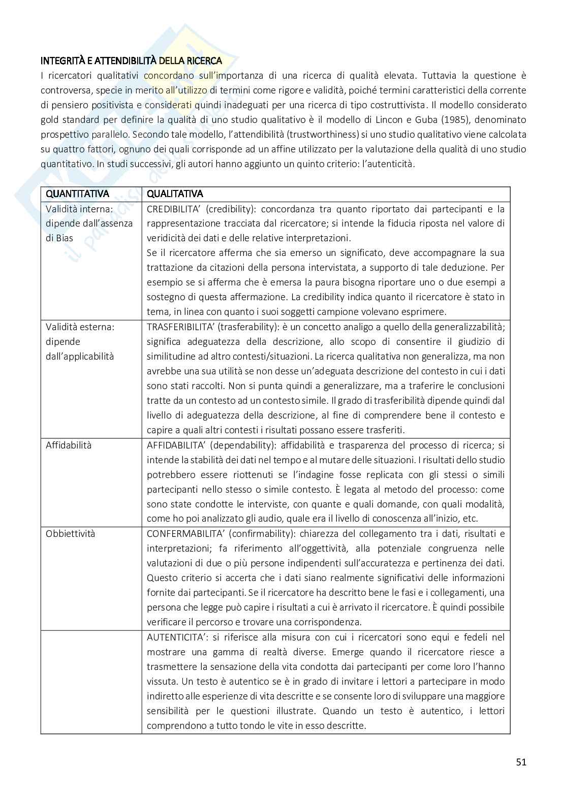 Appunti Metodologia della ricerca infermieristica e ostetrica Pag. 51