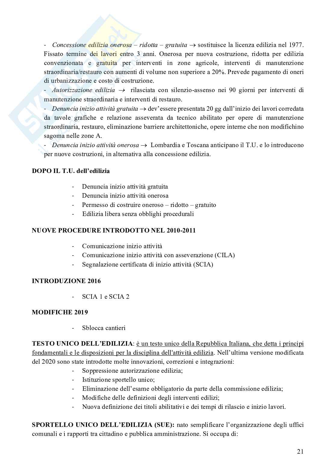 Riassunto esame esame di stato per l'abilitazione alla professione di architetto, Prof. Ceccarelli Francesco, libro consigliato Prontuario tecnico urbanistico amministrativo, Alberto Fabio Ceccarelli Pag. 21