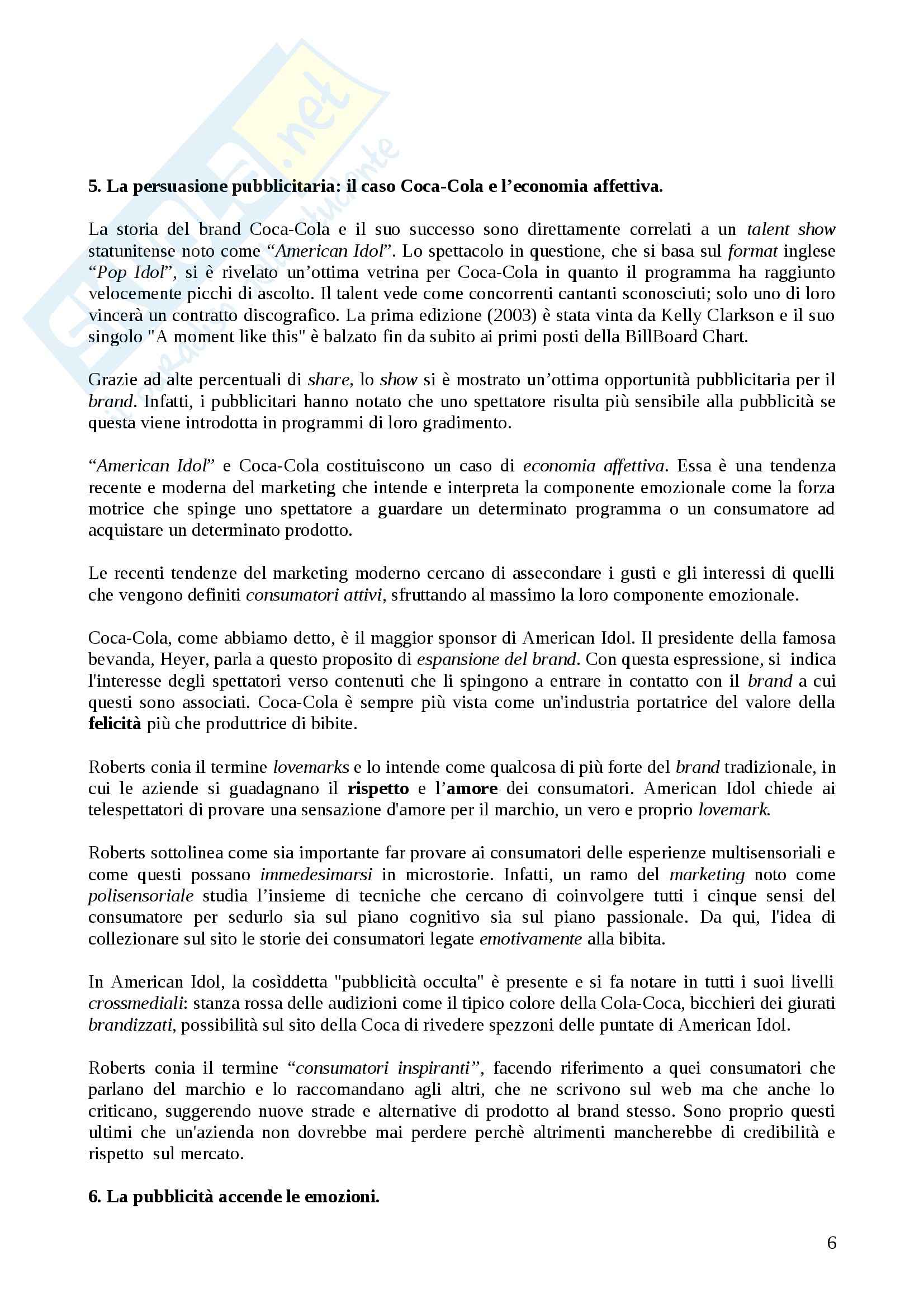 Semiotica dei media - Coca-Cola Pag. 6