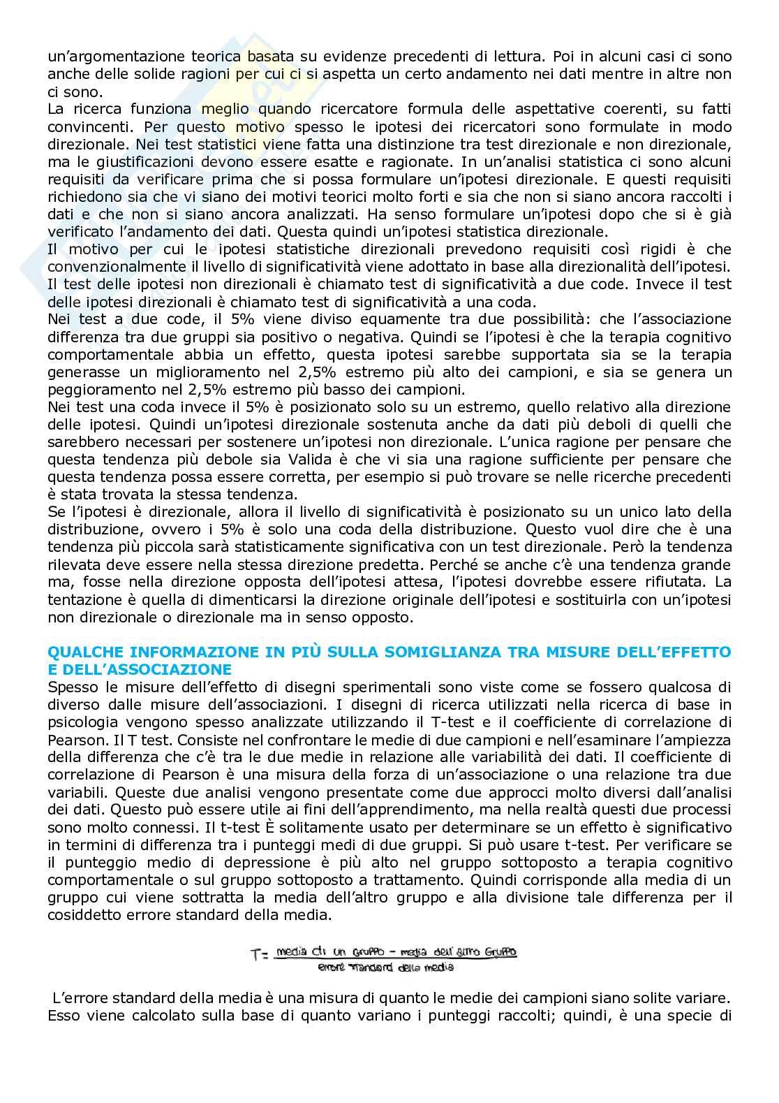 Riassunto esame Metodologia della ricerca psicologica, Prof. Menardo Elisa, libro consigliato Metodologia della ricerca in psicologia, Howitt, Cramer Pag. 21