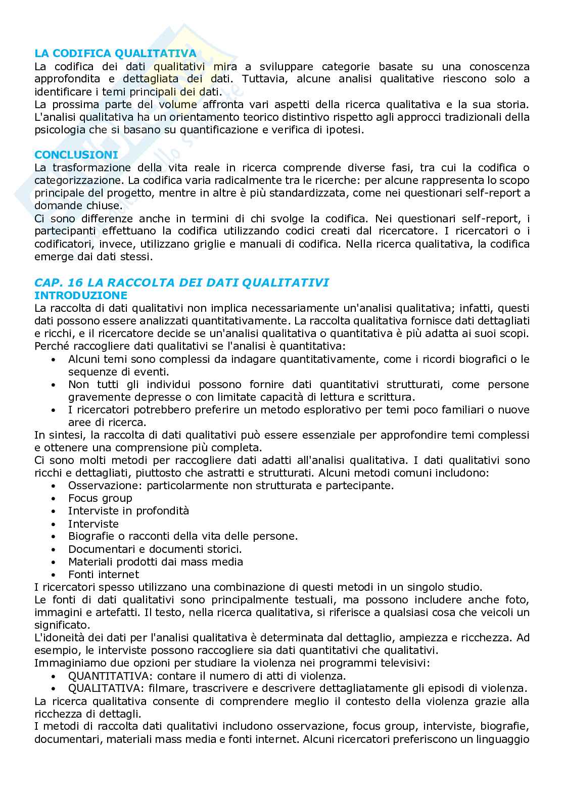 Riassunto esame Metodologia della ricerca psicologica, Prof. Menardo Elisa, libro consigliato Metodologia della ricerca in psicologia, Howitt, Cramer Pag. 81