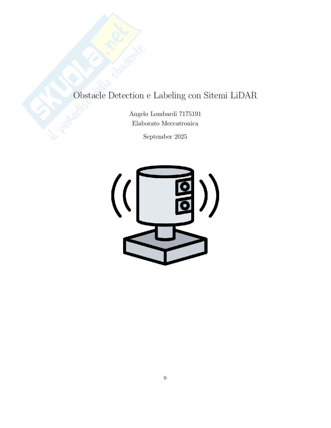 Elaborato Meccatronica Pag. 1