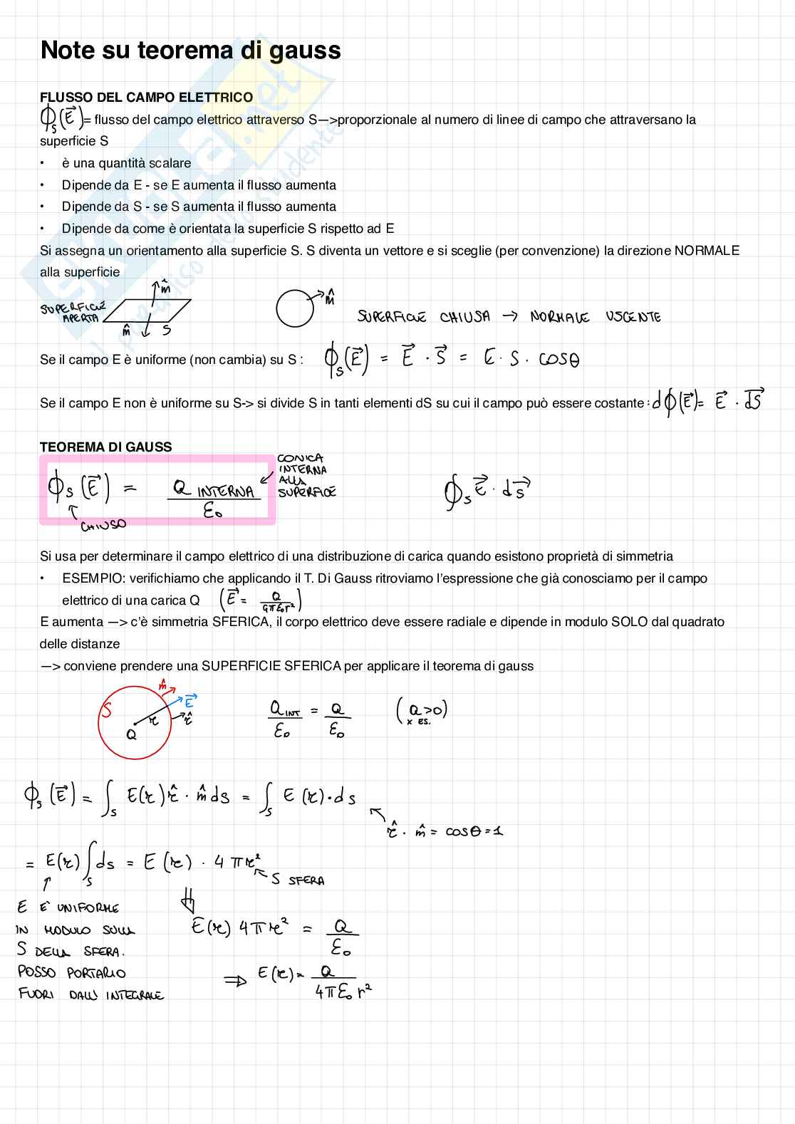 Teoria elettromagnetismo  Pag. 1