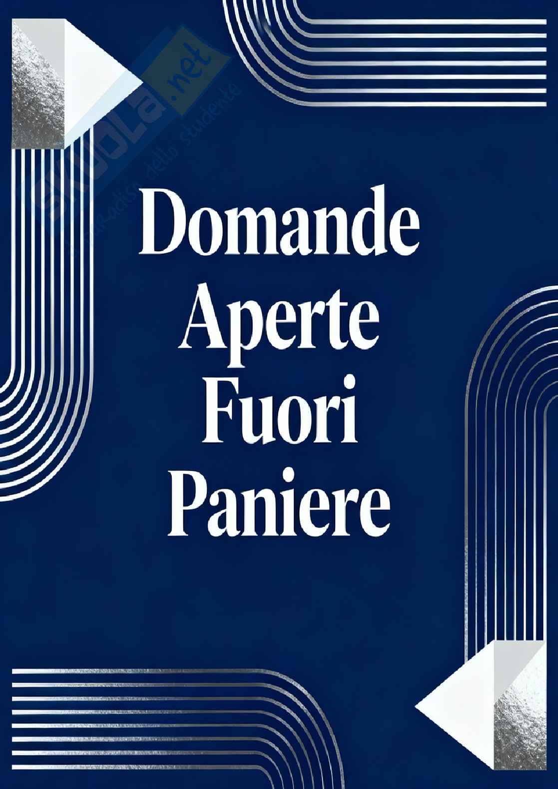Geometria – Risposte aperte fuori paniere complete e corrette (29 pagine) – A.A. 2025/2026 Pag. 1