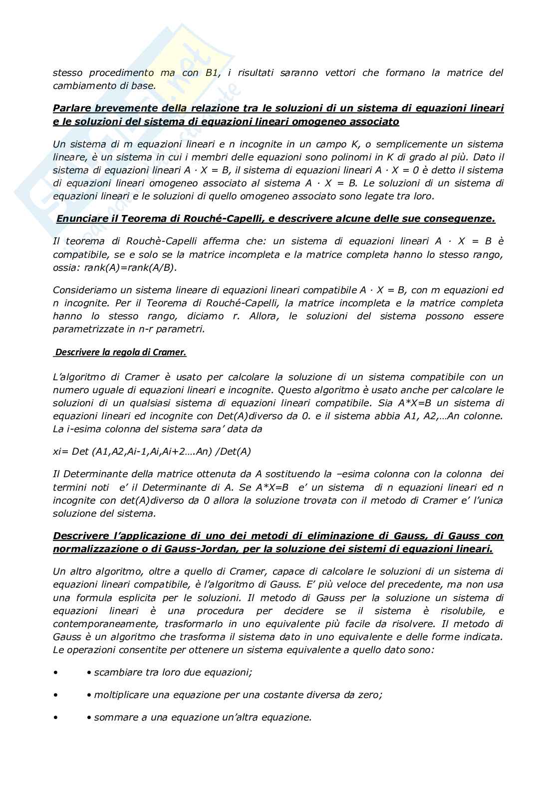 Geometria – Risposte aperte fuori paniere complete e corrette (29 pagine) – A.A. 2025/2026 Pag. 11