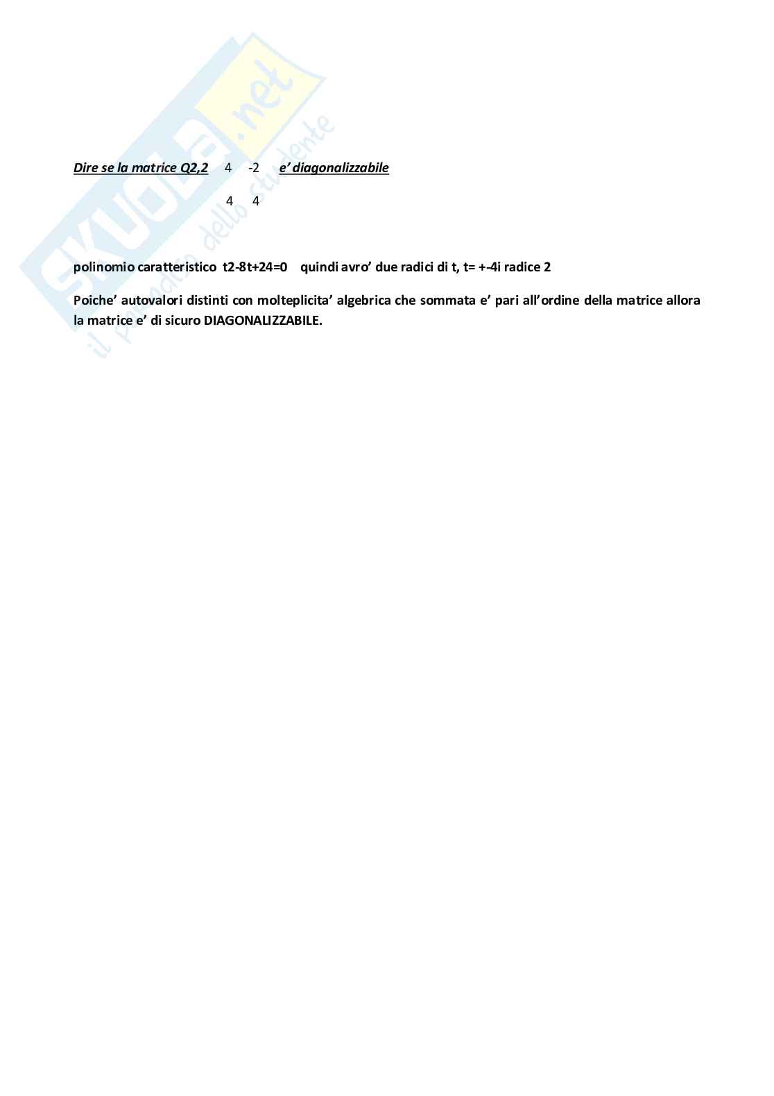 Geometria – Risposte aperte fuori paniere complete e corrette (29 pagine) – A.A. 2025/2026 Pag. 31