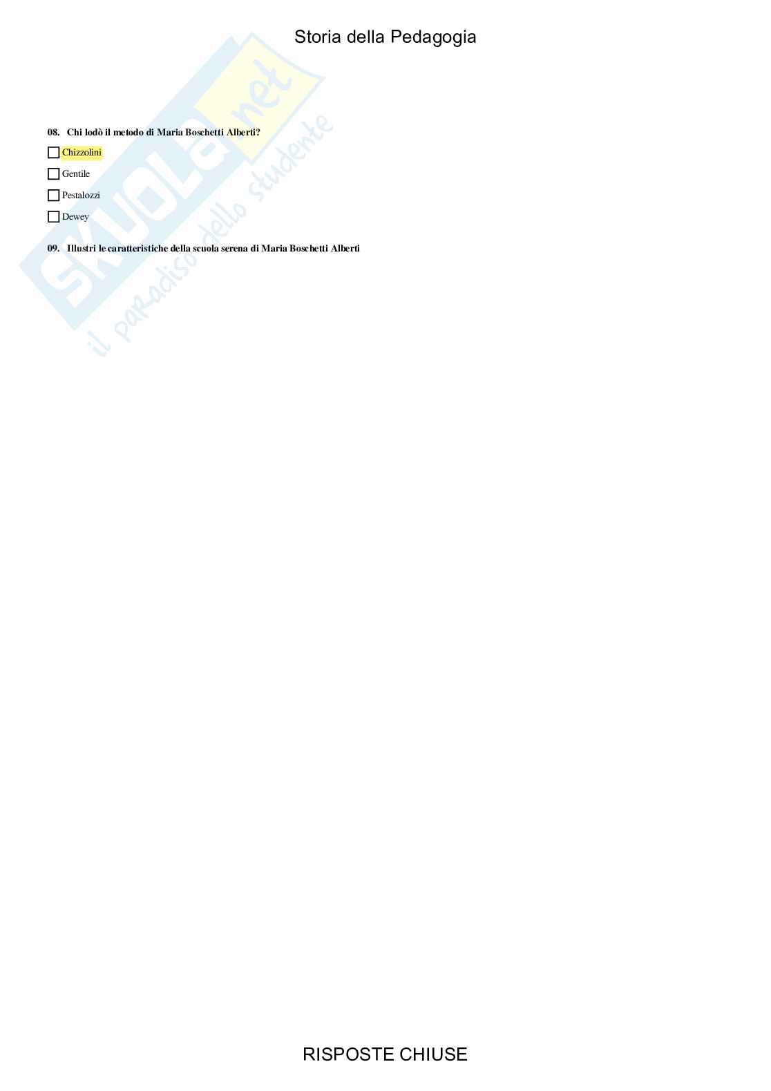 Storia della pedagogia - Paniere compilato Pag. 41