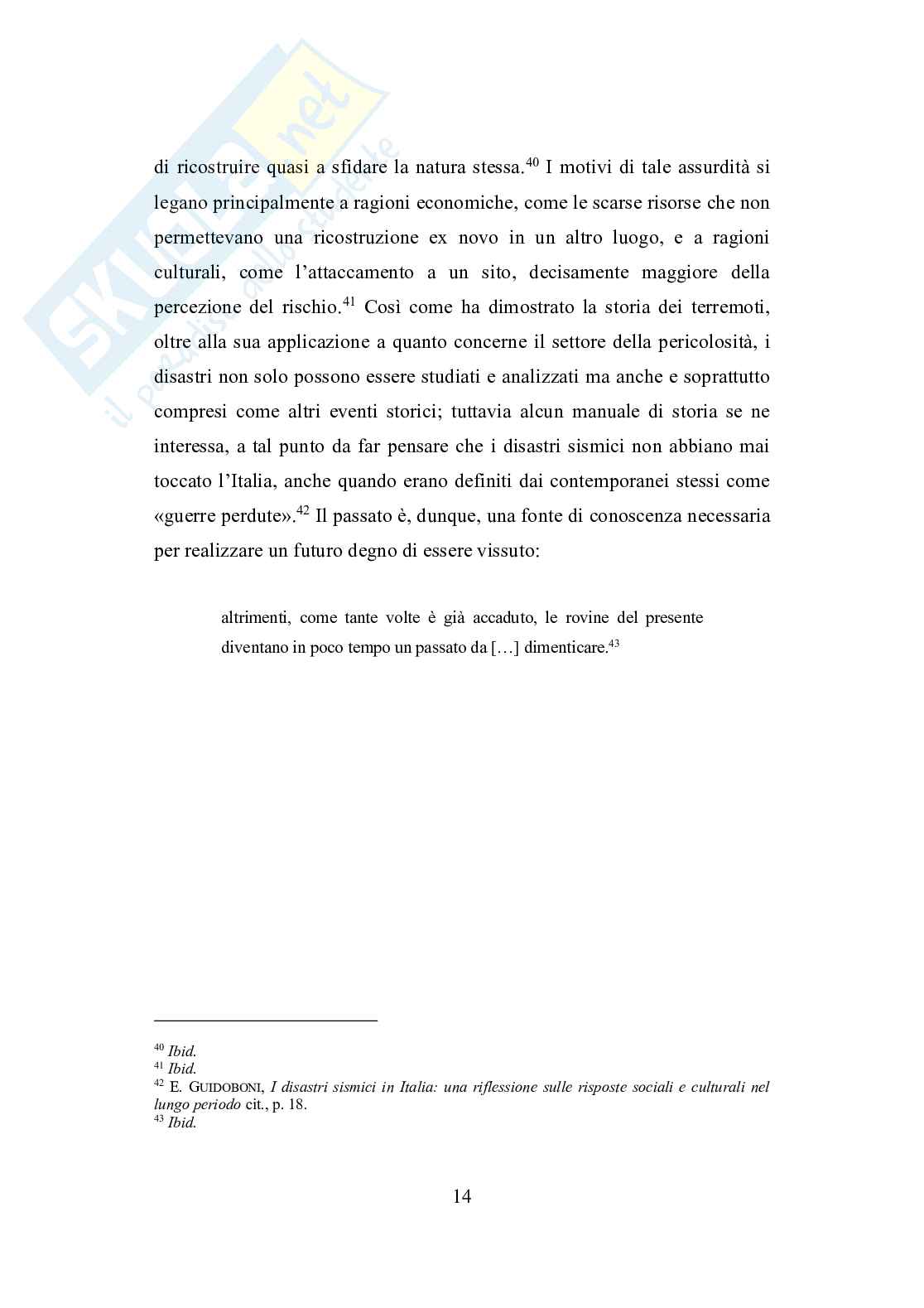 Terremoto dell’Irpinia del 1980: dalla percezione del rischio alla ricostruzione del territorio Pag. 16