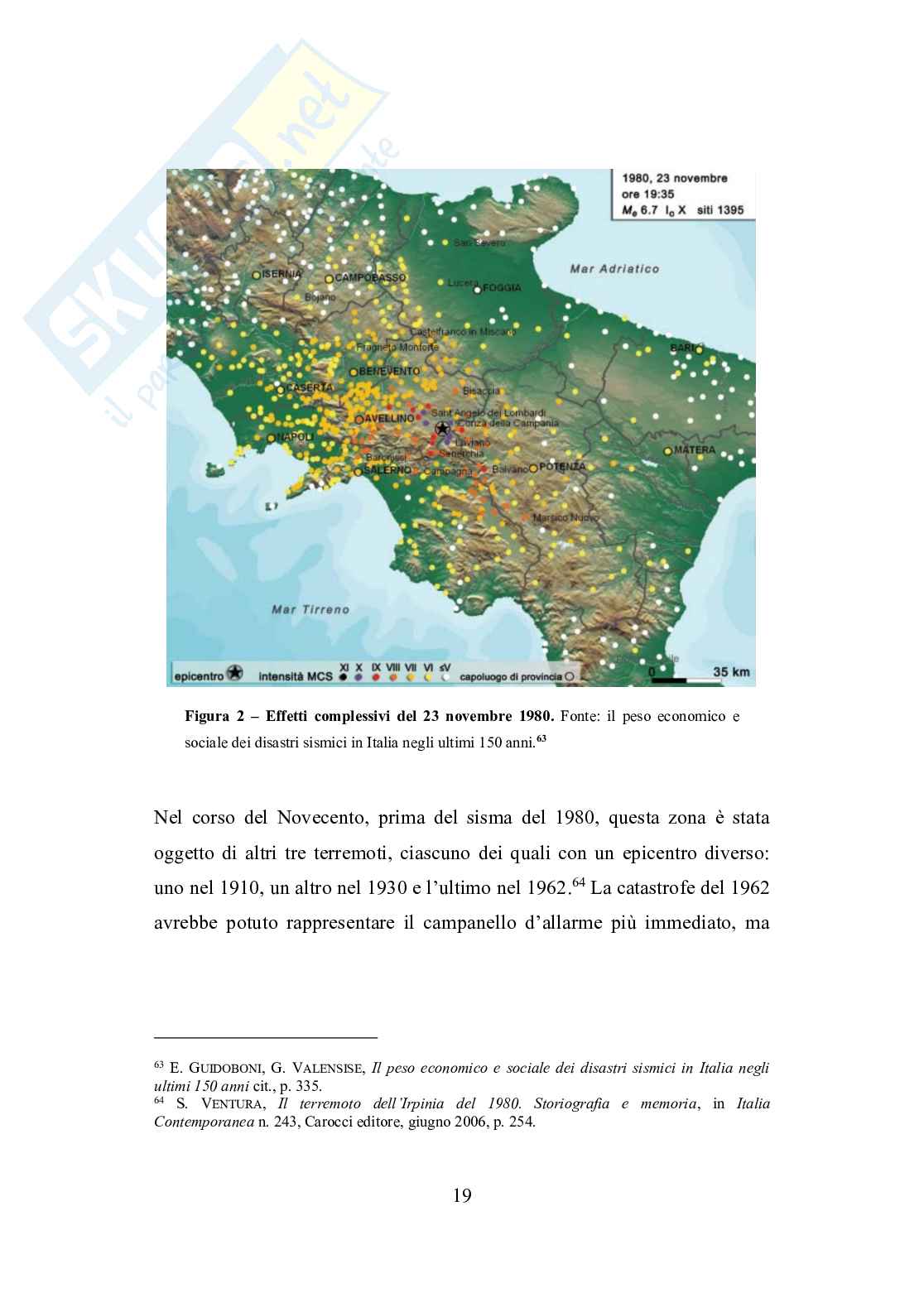 Terremoto dell’Irpinia del 1980: dalla percezione del rischio alla ricostruzione del territorio Pag. 21